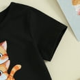 thumbnail image 6 of Okbabeha Kids Boy Girl Crew Neck Short Sleeve Cartoon Cat T Shirt Pullover Top Summer Basic Tees Casual Clothes 1-8Y, 6 of 7