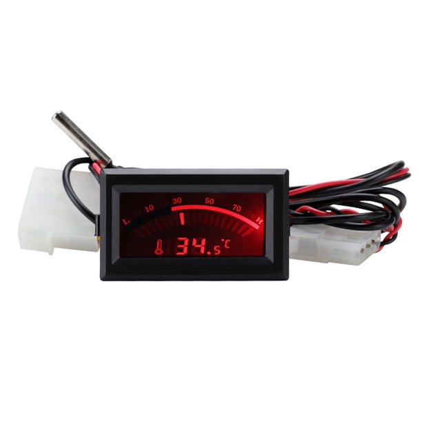 Worallymy Acuario Termómetro Digital Mini Medidor de Temperatura 4 Pin Probador de Temperatura Interior Rojo Worallymy JD735811450
