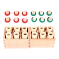 thumbnail image 4 of Juego de cilindros de sonido, material sensorial Montessori, caja de sonido de juguete de desarrollo temprano para niños en edad escolar, niños, 4 of 9