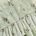 thumbnail image 7 of Xyant Toddler Baby Girl Clothes Knit Floral Fly Sleeve Tops Shorts Cute Summer Spring Outfits Infant Baby Girl Clothing Set (Light Green,3-6 Months), 7 of 7