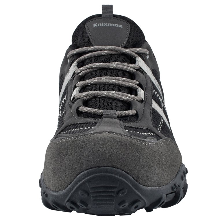 Knixmax Hiking Walking lightweight Shoes Mens Size 12 Knixmax Unisex Hiking Shoes, Grey/Black, Women 14 / Men 12  main image 3