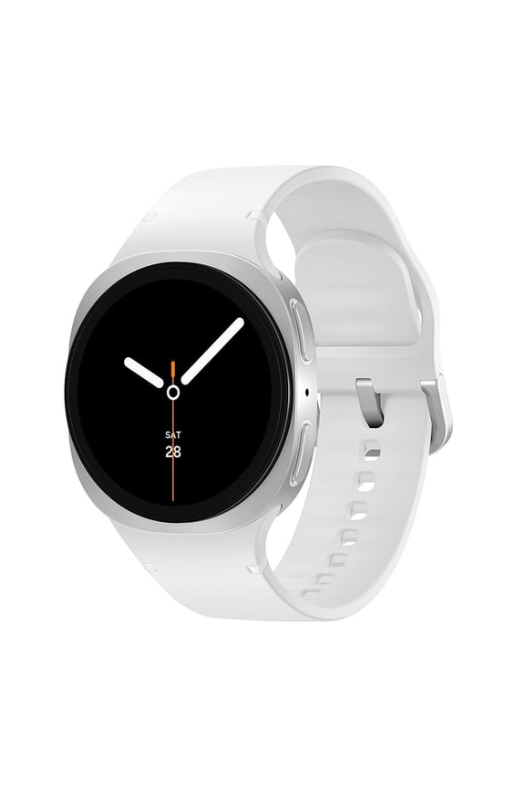 Restored Samsung Galaxy Watch8 40mm Bluetooth Smart Watch, Silver, White Band (Refurbished)