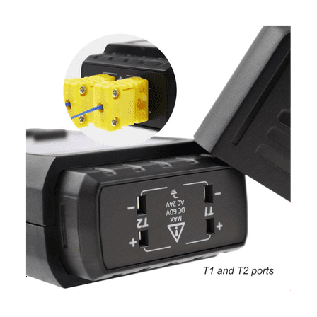 Thermocouple Thermometer Digital K Type Thermometer with 4 Thermocouples, -328-2500℉ Measuring Range HVAC Thermometer