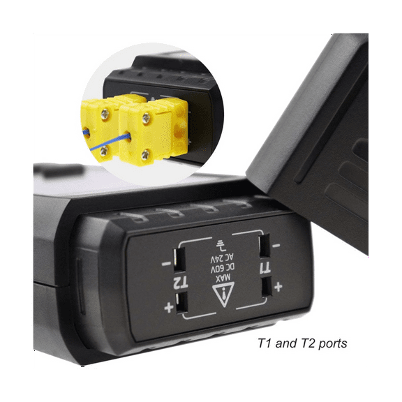 Thermocouple Thermometer Digital K Type Thermometer with 4 Thermocouples, -328-2500℉ Measuring Range HVAC Thermometer