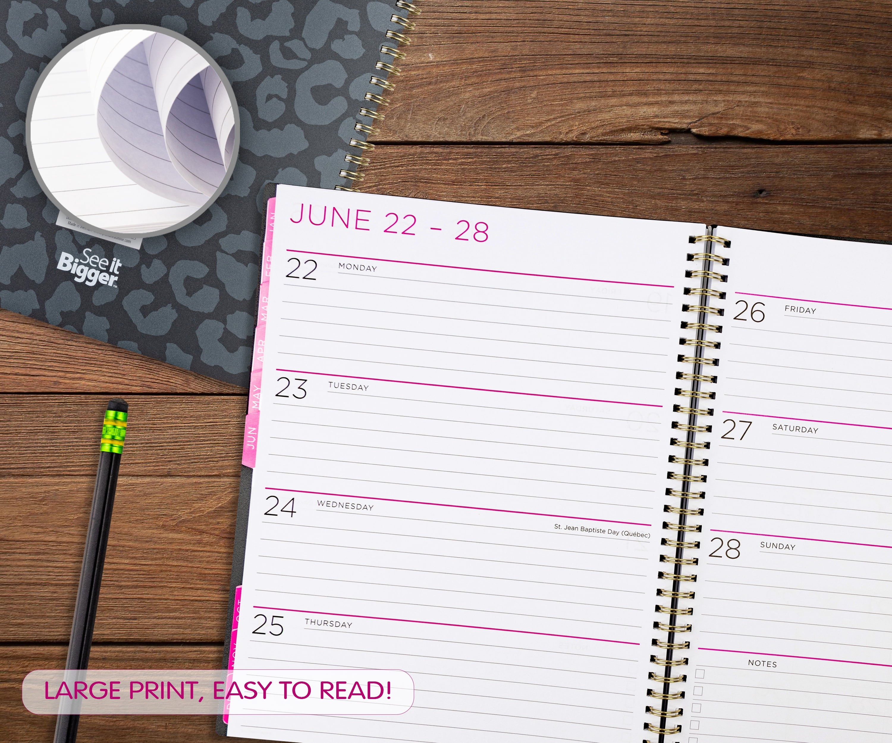 See&nbsp;it&nbsp;Bigger&nbsp;Monthly&nbsp;Weekly&nbsp;Planner Large (8.5 x 11) Black&nbsp;15-Month Oct 2025-Dec&nbsp;2026