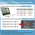thumbnail image 7 of USB-C Type C Laptop Charger 45W for Lenovo Chromebook C330 S340 100e 300e 500e C340 S330 2nd Gen, ThinkPad Yoga T480 T480s T580 E490 E580 C630 C940 C740 S730 730S 720 910 AC Adapter Power Supply Cord, 7 of 7