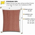 thumbnail image 4 of Sunbley 8' x 12' Red Rectangle Shade Sail, UV Resistant, 4 of 5