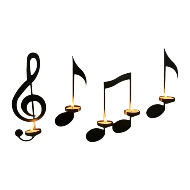 Juego de 4 candelabros de pared Macarena artesanales para velas de té decoración del hogar