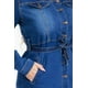 thumbnail image 4 of Vestido camisero de mezclilla Roman Fashion /Tallas Extras, 1125 (Azul dark) azul oscuro 40, 4 of 5