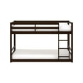 thumbnail image 2 of HH2 Home Essentials Campbell Wood Twin Over Twin Floor Bunk Bed, Espresso, 2 of 12