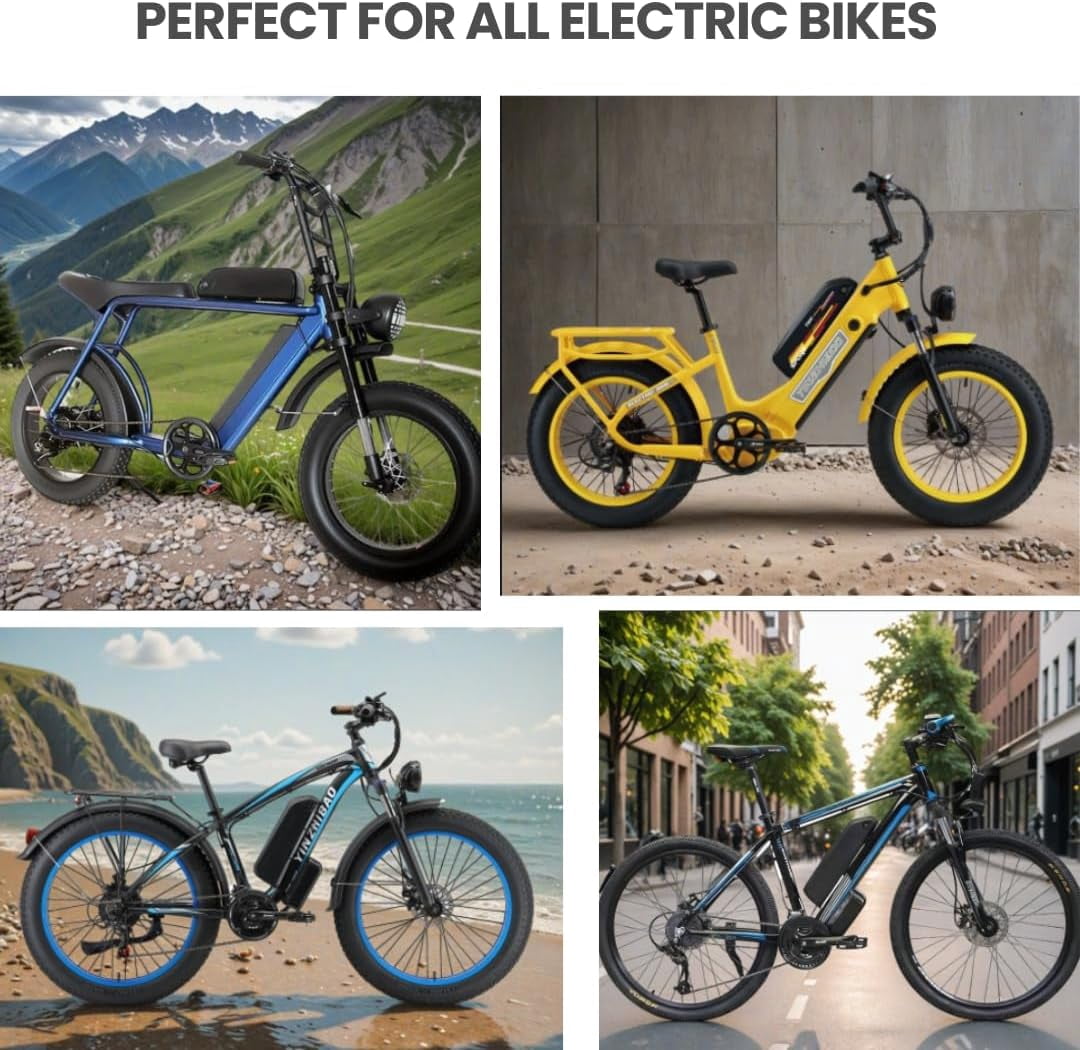 48V 17.5Ah Lithium Ebike Battery, w/ 30A BMS, for Electric Bicycles & E-Motorcycles(100W-1500W) , Includes  5Pins Base, XT60 Connector