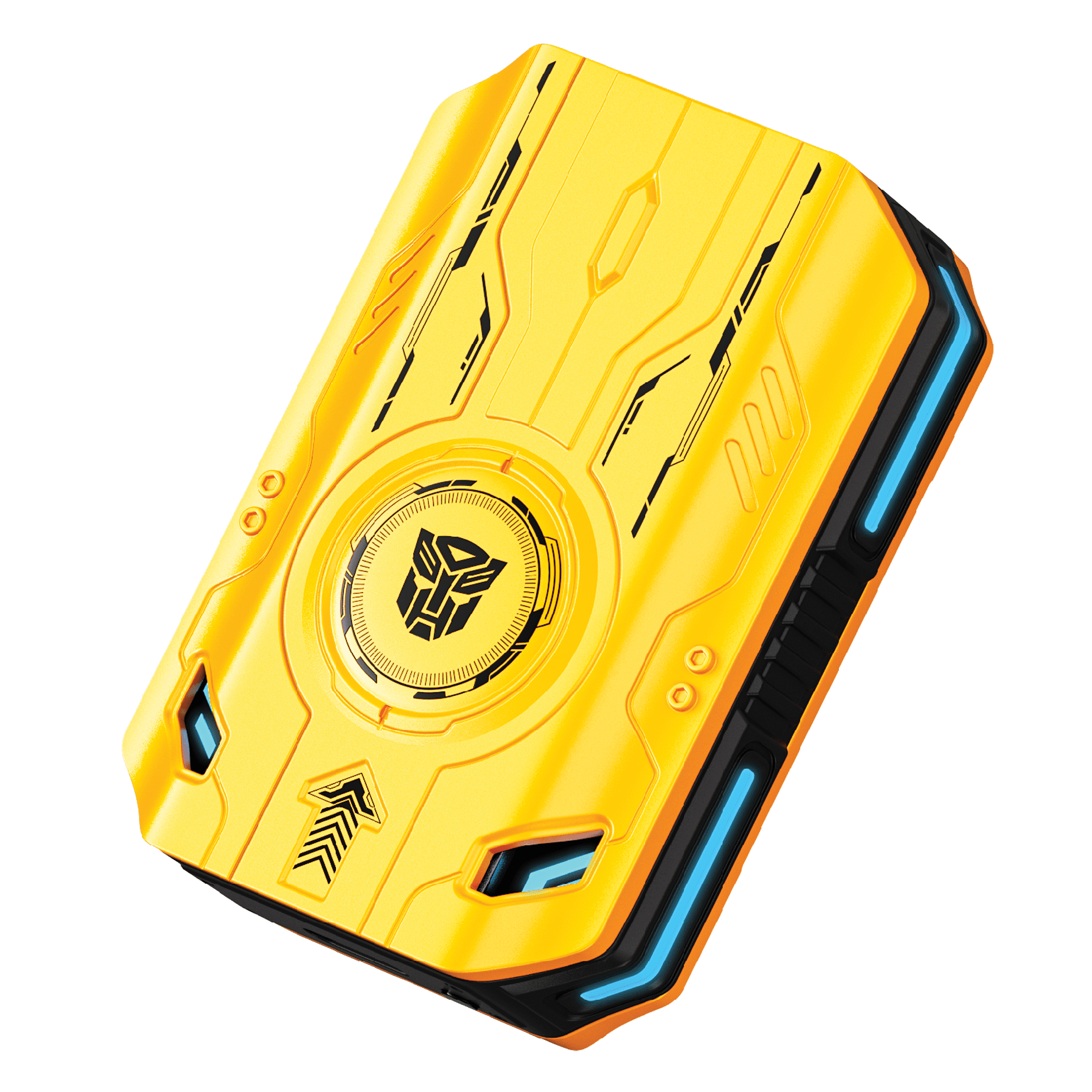 Transformers TF-T76 True Wireless Bluetooth 6.0 Earbuds with Mic, Mecha Zinc Alloy Armor Case, Low-Latency Game/Music Modes, Hi-Fi 13mm Drivers, HD Calling, 40H Total Playtime - Bumblebee Yellow