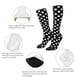 thumbnail image 3 of Balery Black and White Polka Dot Calcetines novedosos Calcetines deportivos Calcetines hasta la rodilla Calcetines de algodón Calcetines originales y geniales, 3 of 6