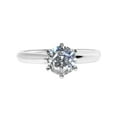 thumbnail image 2 of Precious Stars 14K White Gold 1 1/4ct TGW Round-cut Cubic Zirconia Engagement Ring, 2 of 6