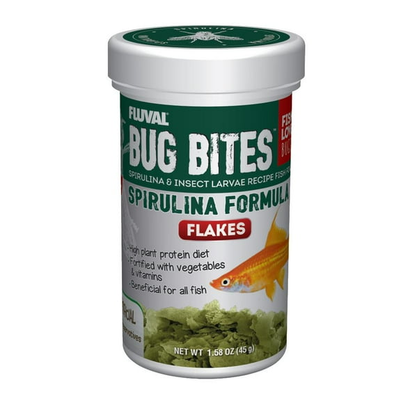 Fluval Bug Bites Spirulina Flake