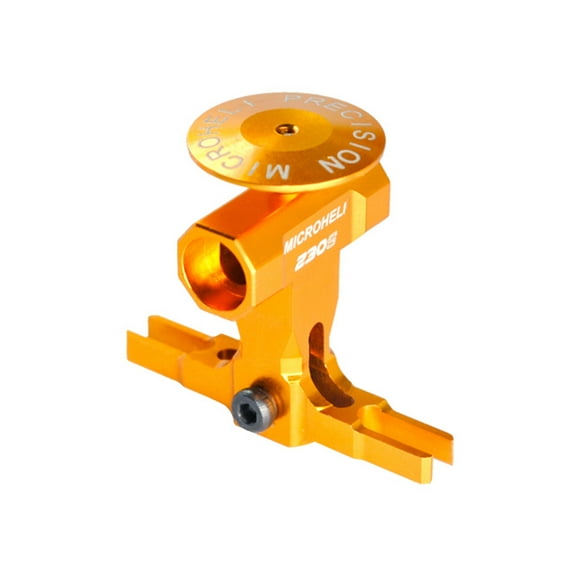 Microheli Precision CNC Aluminum Main Rotor Hub w/ Button (GOLD) - BLADE 250 CFX / 230S / 230S V2 / Smart