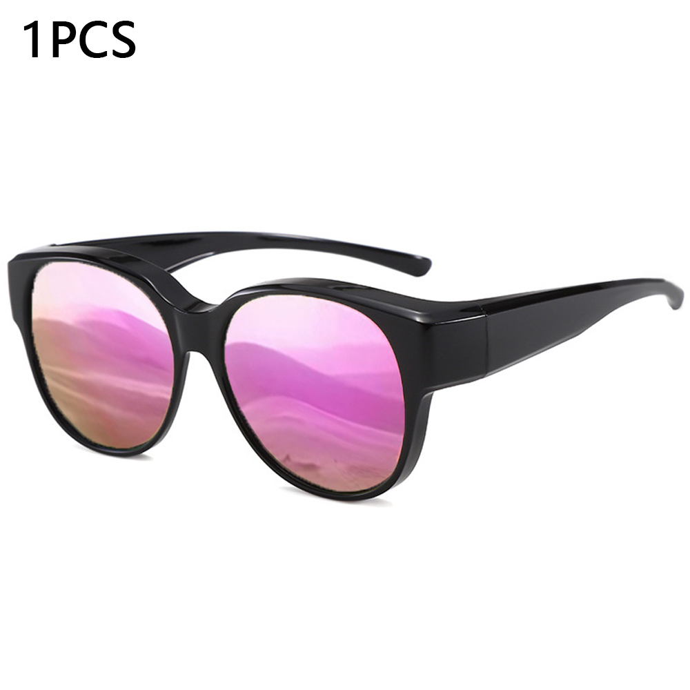2PCS/1PCS Fit Over Glasses Sunglasses for Women Men, Oversized Cat Eye Sunglasses Polarized 100% UV400 Protection