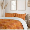 thumbnail image 6 of Ambesonne Orange Duvet Cover Sets, Grunge Radial Pattern, 2-Queen, Yellow Brown White, 6 of 7