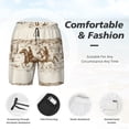 thumbnail image 3 of Balery Western Desert Cowboys1 Bañador para hombre, shorts de playa de secado rápido con entrepierna y forro de compresión-X-Large, 3 of 6