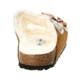 thumbnail image 3 of Birkenstock Women's Arizona Shearling Narrow Sandal, 44, Brown, 3 of 5