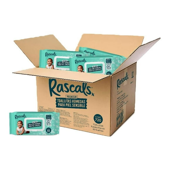 Toallitas húmedas Rascals 720 piezas