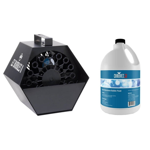 American DJ ADJ EZ Bubbles II Bubble Machine + Chauvet DJ BJU 1 Gallon
