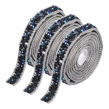 1Yard Crystal Rhinestone Trim Ribbon, 0.7 inch, Hot Fix & Sew, Iron On ...