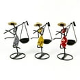 thumbnail image 6 of Cheers.US Metal Candle Holder Sconce Vintage Candlesticks, African Tribal Lady Candle Holder Centerpieces with Relish Dish Metal Ornaments for Home Dining Room Decor, 6 of 7