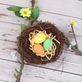 thumbnail image 3 of IGEED Easter Simulation Birds Nest Decorating,Mini Artificial Birds Nest Rattan Nest for Easter Crafts,Home Garden Decor Wedding Party,Rattan Birds Nest for Crafts Home Party Decor, 3 of 7