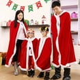 thumbnail image 2 of KAWELL Adult Christmas Santa Claus Robe Hooded Cloak, Mrs Santa Claus Velvet Hooded Cape Christmas Robe, 2 of 8
