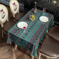 thumbnail image 5 of Boho Bohemia Geometric Line Art Rectangle Tablecloth 60"x120",Waterproof Polyester Rectangle Table Cloth, Wipeable Spillproof Polyester Tablecloth for Dining, Camping, Indoor and Outdoor, 5 of 6