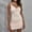 A01843-Khaki, variant on CALAFEBILA Plus Size Dress for Women Sleeveless V-neck Solid Color Mini Party Dress Formal Lace-up Slim Short Junior Dresses