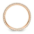 thumbnail image 3 of 14k Rose Gold U-Cut Set Diamond Eternity Wedding Band Anniversary Ring Size 8.5 - 1/2 Ct., 3 of 6