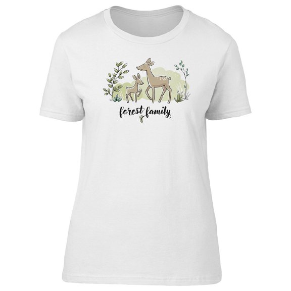 Forest Family Cute Deer Tee Women's -Image by Shutterstock