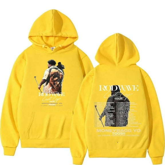 Rapper Rod Wave Last Lap Tour 2024 Album Hoodie Men's Hip Hop Retro Pullover Sweatshirt Y2k Fashion Oversized Hoodies Streetwear