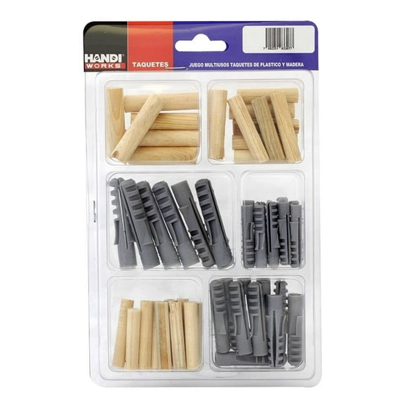 Juego de Taquetes Handi Works de Plástico y Madera