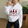 thumbnail image 1 of Pntutb Mujeres Otoño Invierno Estampado de Navidad Cuello en V Cremallera Manga larga tops Jersey Blusa Sudaderas Pntutb Pntutb-4276, 1 of 7
