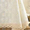 thumbnail image 7 of Korean Style Daisy Tassels Cotton Floral Tablecloth,Tea Table Decoration,Rectangle Table Cover for Kitchen Wedding Dining Room (Golden Daisy,140x240cm), 7 of 7
