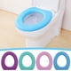 thumbnail image 2 of Cojín de asiento de inodoro universal, espuma adhesiva, cubierta impermeable, espuma alta, todo el año, púrpura, 2 of 4
