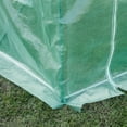 thumbnail image 3 of Outdoor Lighting Outsunny 9.8' x 6.6' x 6.6' Plastic Greenhouse Cover Replacement, Heavy Duty Waterproof Tarp for Hoop House, Sheeting with 6 Windows, Door & Reinforcement Grid, Green,Outdoor String, 3 of 5