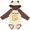 Natural & Brown w Ears, variant on Inktastic I Love Toast Boys or Girls Long Sleeve Baby Bodysuit