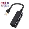 thumbnail image 1 of Compatible avec Répartiteur de Câble Ethernet ADSL RJ45 Modem Ou Ports Ethernet Connexion et Transmission, 1 of 8