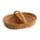 thumbnail image 1 of Cesta de frutas de vegetales divididas Campo de al aire libre Servicio de imitación vacía Cesta de picnic de ratán para recolectar, 1 of 8