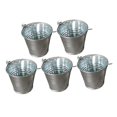 thumbnail image 3 of 5 cubos decorativos de metal, mini maceteros multifuncionales, ideales para fiestas, Plata, 3 of 9