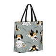 thumbnail image 2 of Naloa Funny Beagle Active Dog Tote Bag for Women, Foldable Tote Bag With Zipper, Large Shoulder Bag, Top Handle Handbag for Travel, Work, Shopping, 2 of 9