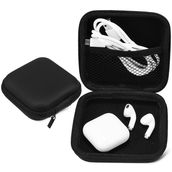 2 Pcs Small Electronic Organizer Bag Digital Gadget Case Travel Charger Earphone Pouch
