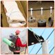 thumbnail image 3 of 50 cuerdas elásticas de lona de 4 pulgadas, resistentes, de bola blanca, para acampada, correas, tienda de campaña, postes y cables, 3 of 5