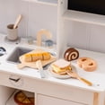 thumbnail image 3 of Robud 7PCS Wooden Cutting Food Playset - Montessori Pretend Kitchen Toys for Toddlers, Role Play Gift for Boys & Girls, Dessert, 3 of 15
