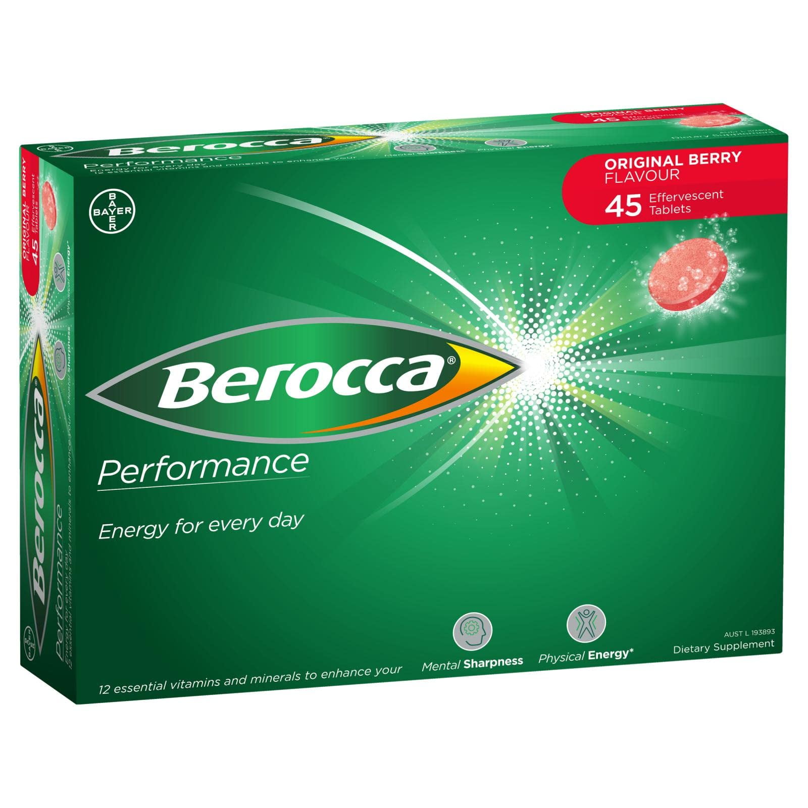 Berocca Performance Original 45 Effervescent Tablets