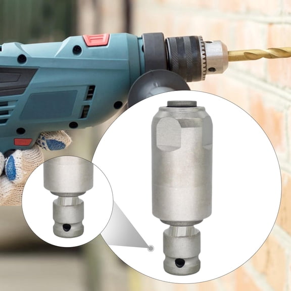 DYNWAVECA Impact Wrench to Electric Hammers Adapter, Metal Impact Wrench Conversion Head Connector for DIY Projects Square Handle